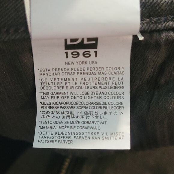 DL1961 Sandra Night Shine Black Coated Lace‑Up Denim Mini Skirt L NWT - Picture 11 of 16